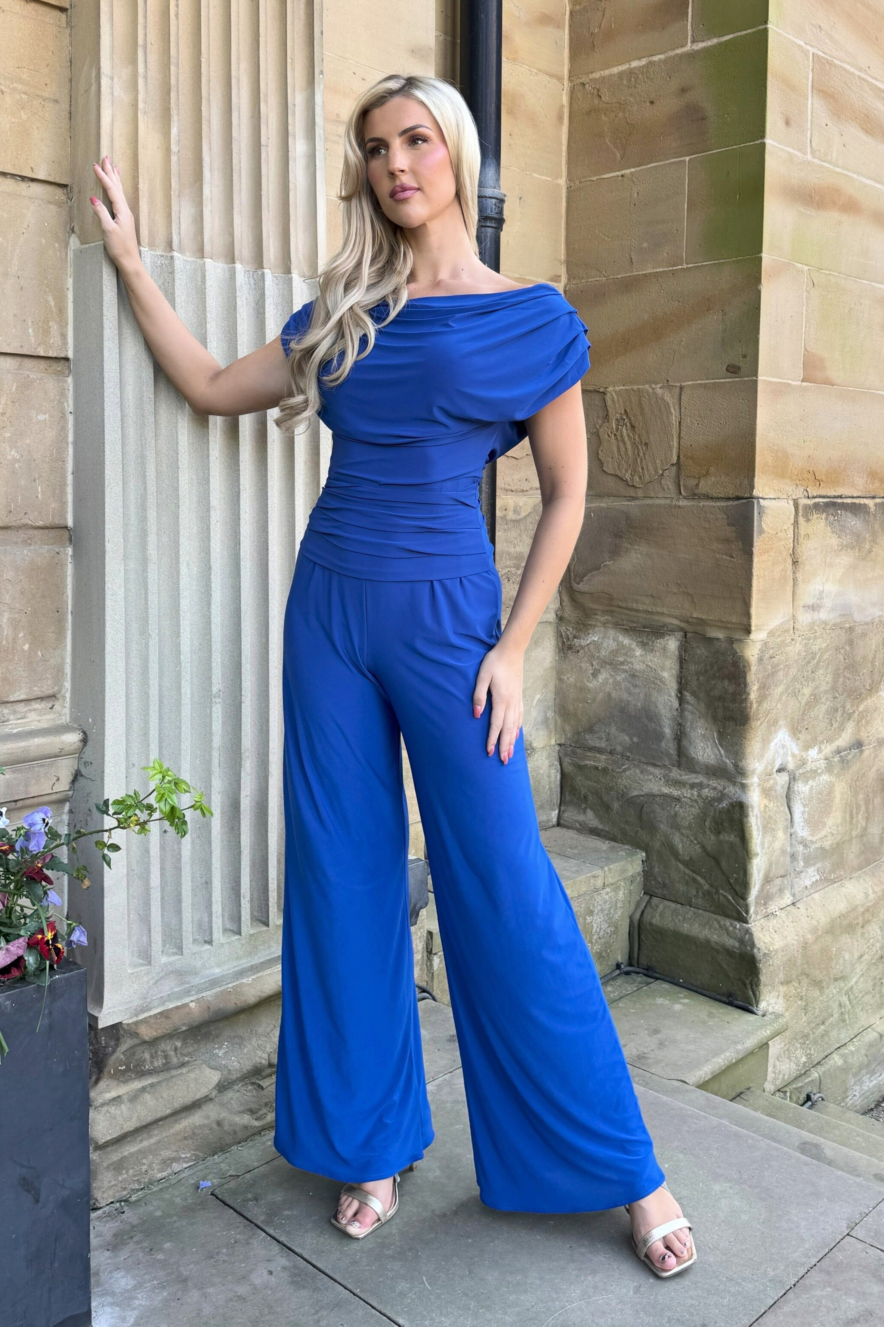 Atom Label Colbalt Blue Carbon Jumpsuit