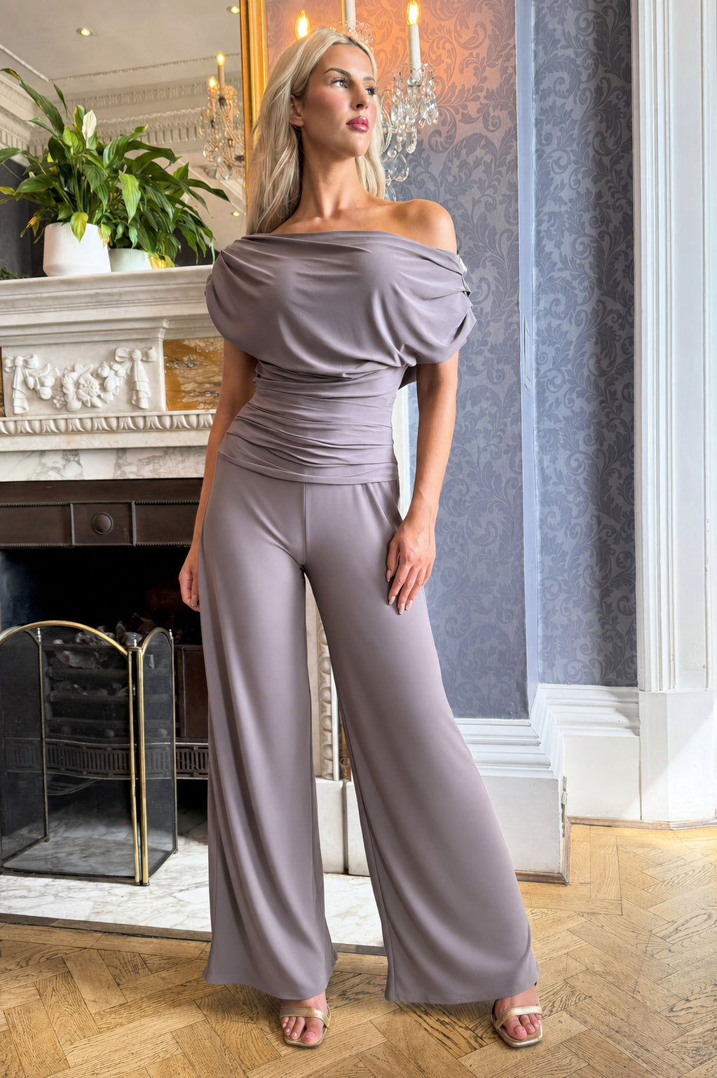 Atom Label Grey Taupe D1 Ss26 Carbon Jumpsuit