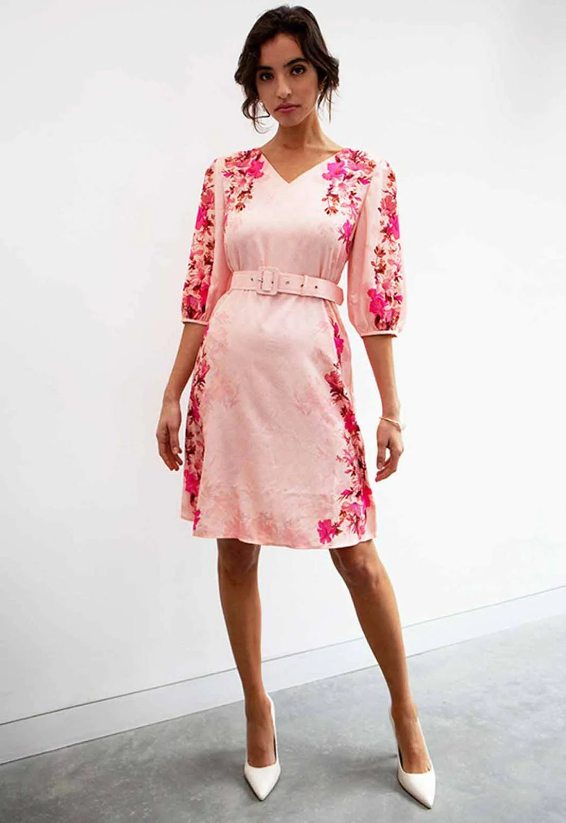 Raishma Studio Peach Cari Print Dress