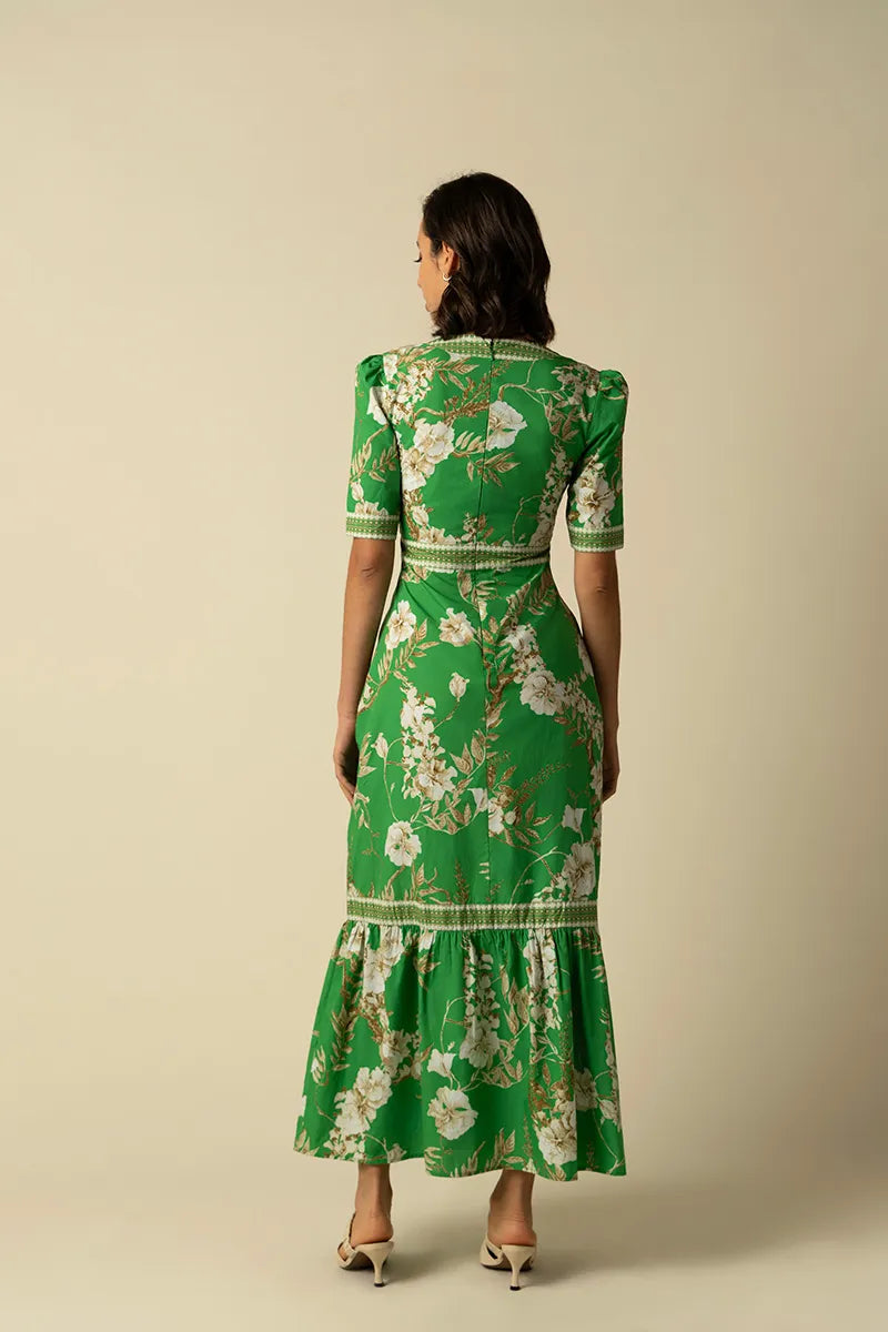 Raishma Studio Darcie Green Dress