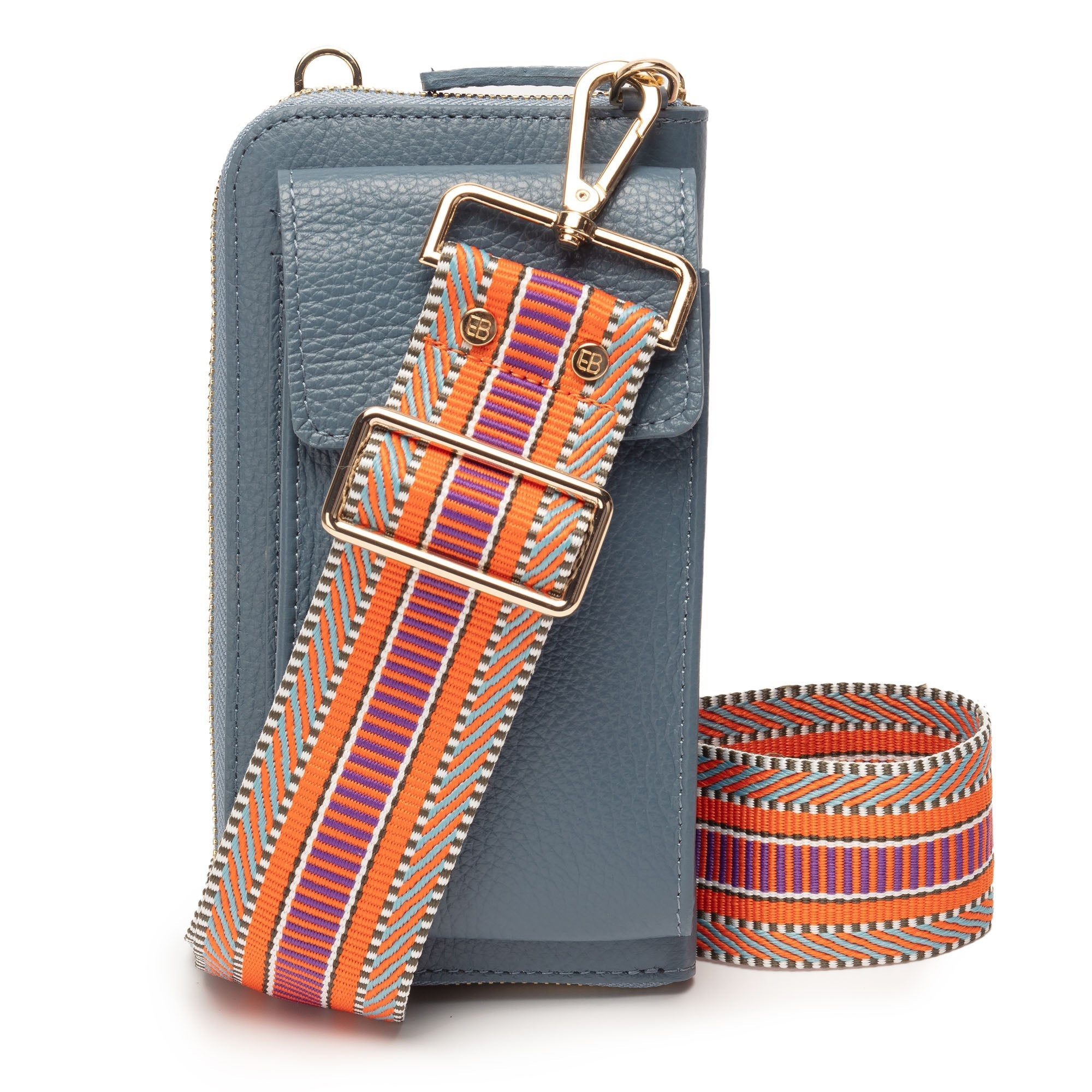 Elie Beaumont Phonebag Light Blue (Aztec strap)