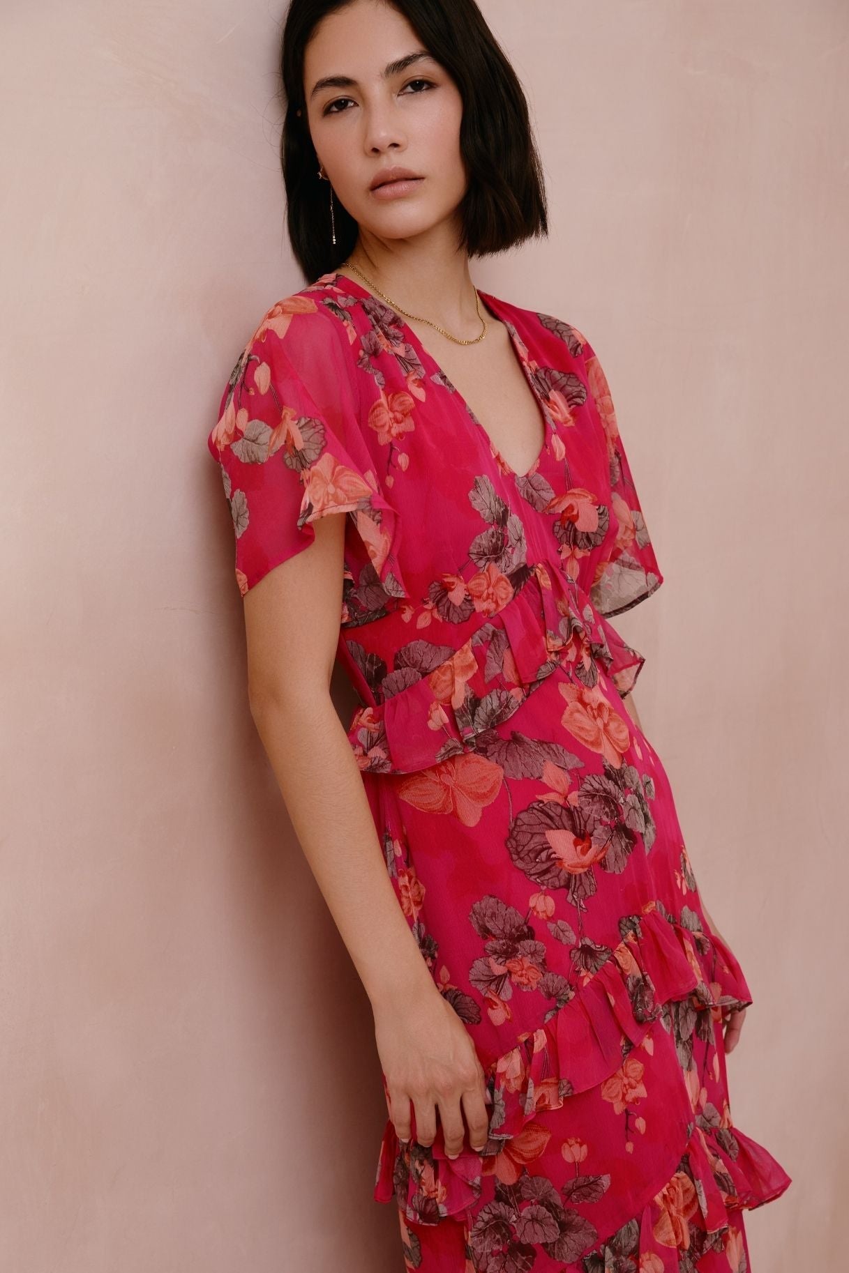 Raishma Studio Dark Pink Estella Dress