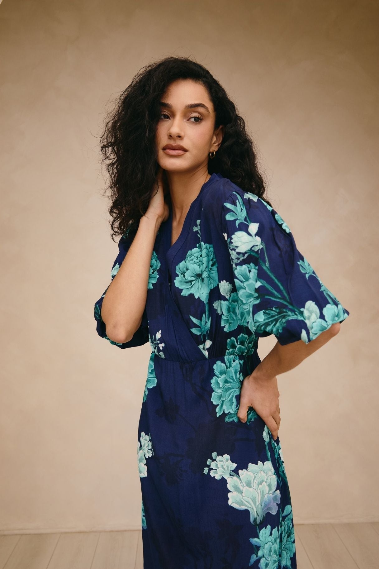 Raishma Studio Navy Frankie Navy Dress