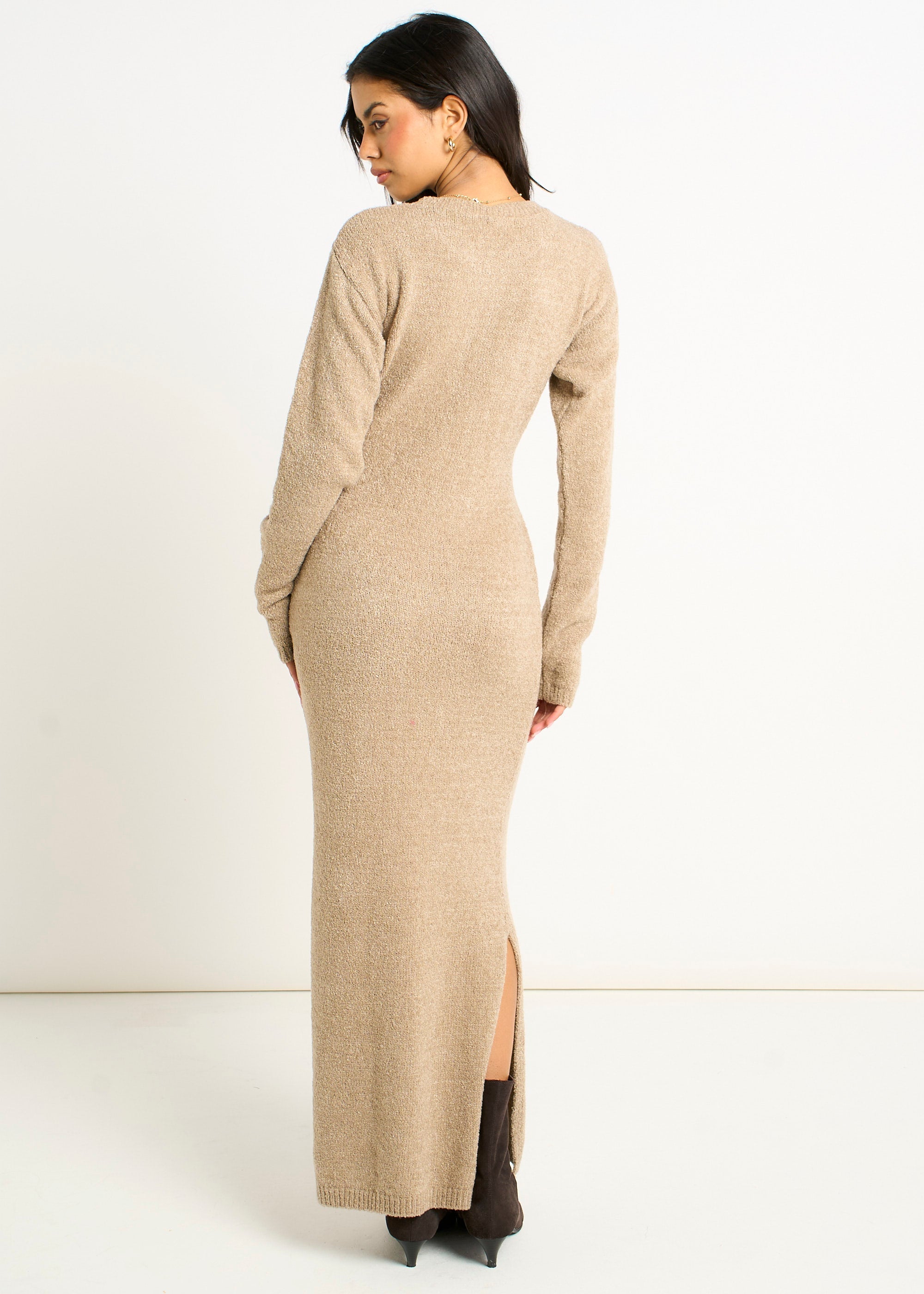 Gini London Oatmeal Jumper Dress