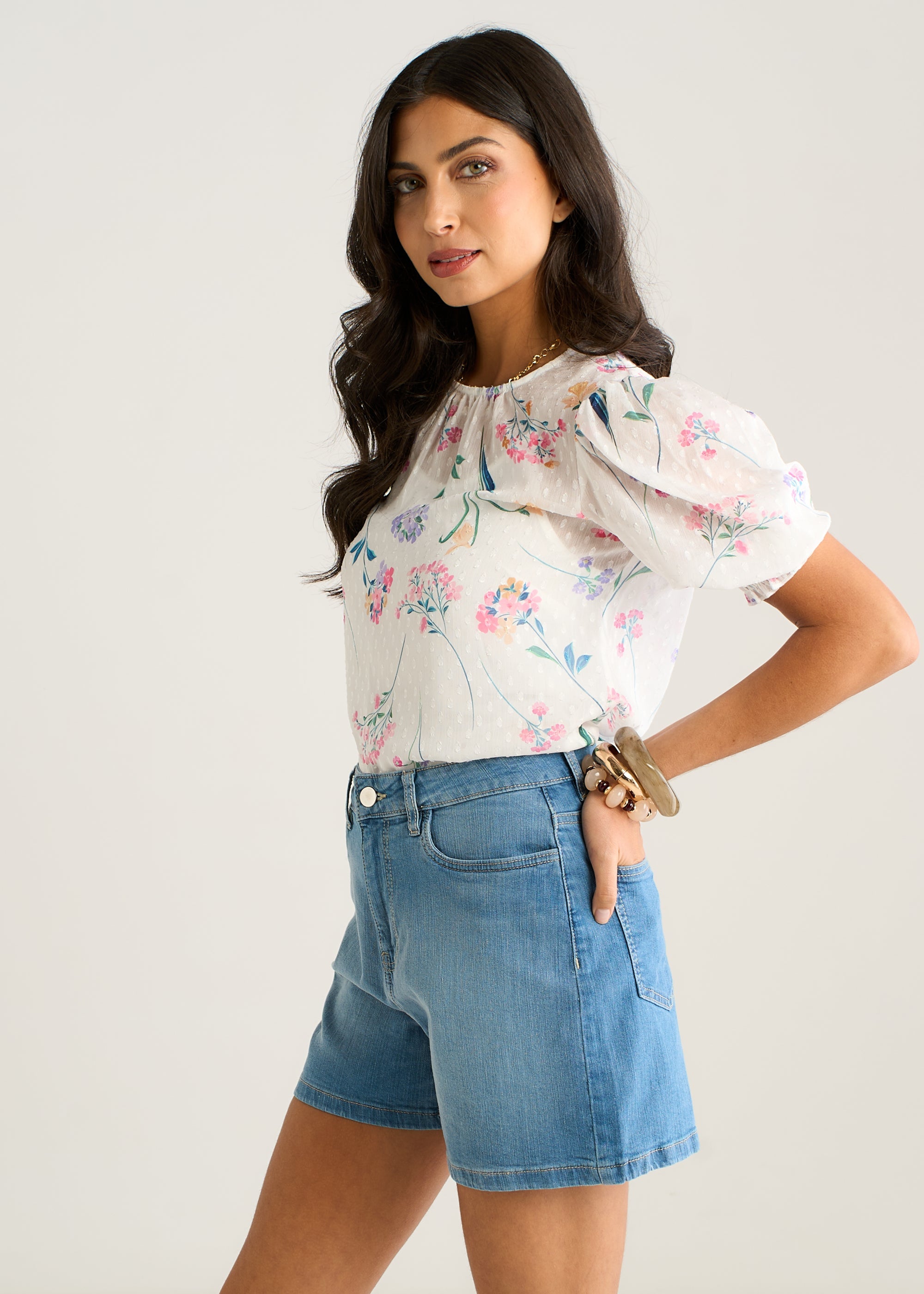 Blue Denim Shorts