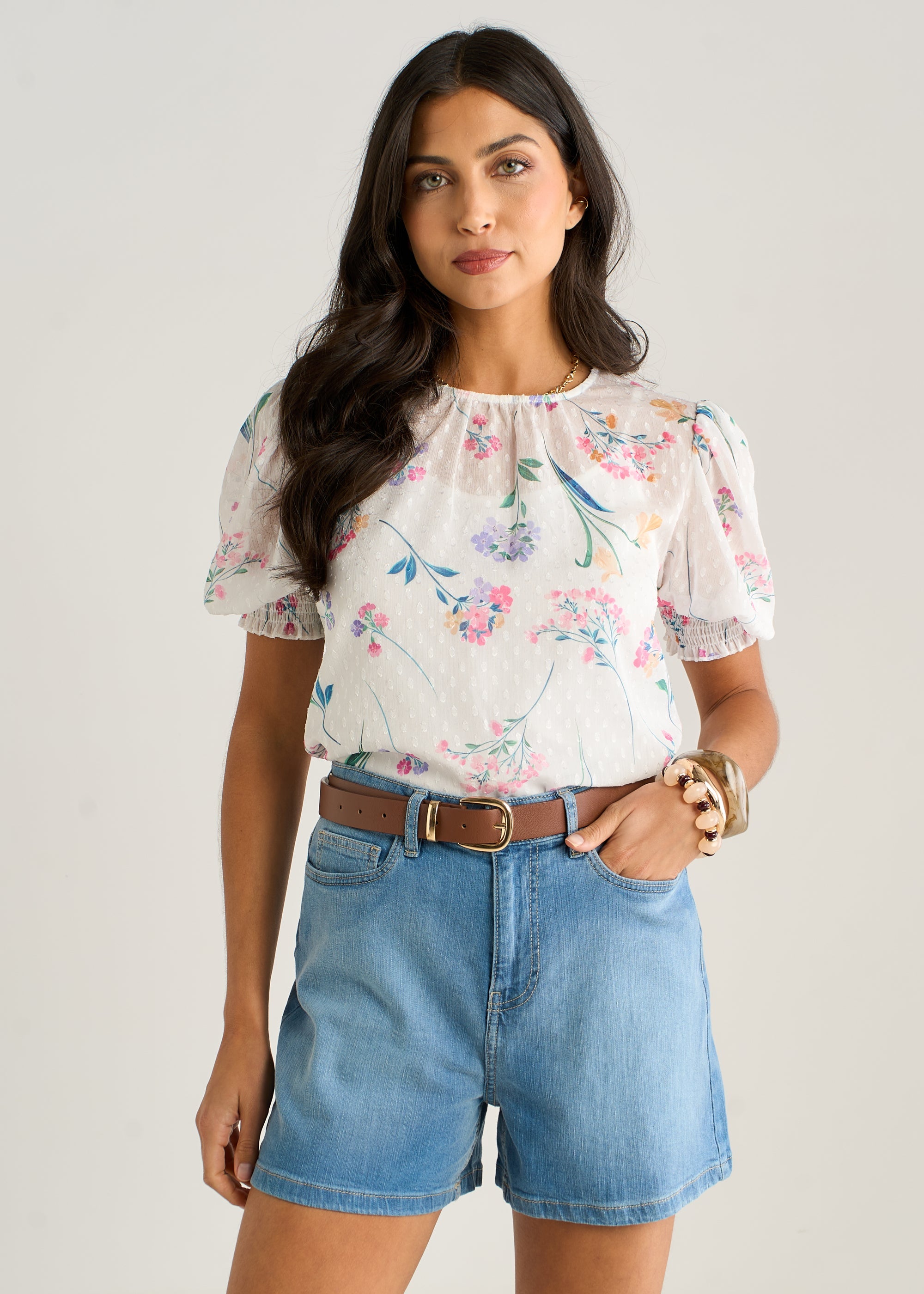 Blue Denim Shorts