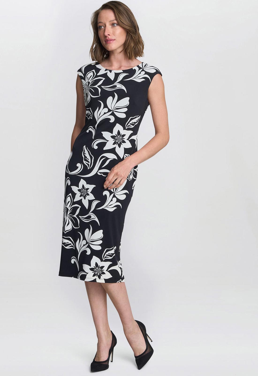 Gina Bacconi Marjorie Floral Shift Dress