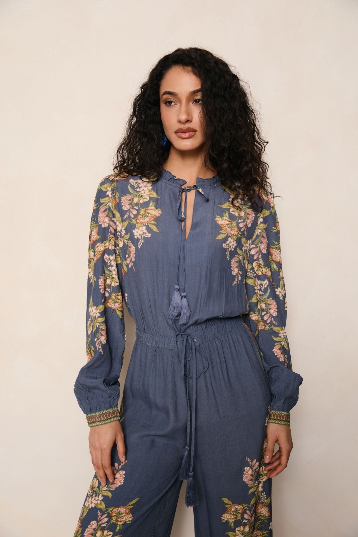 Raishma Studio Blue Hailey Blue Jumpsuit