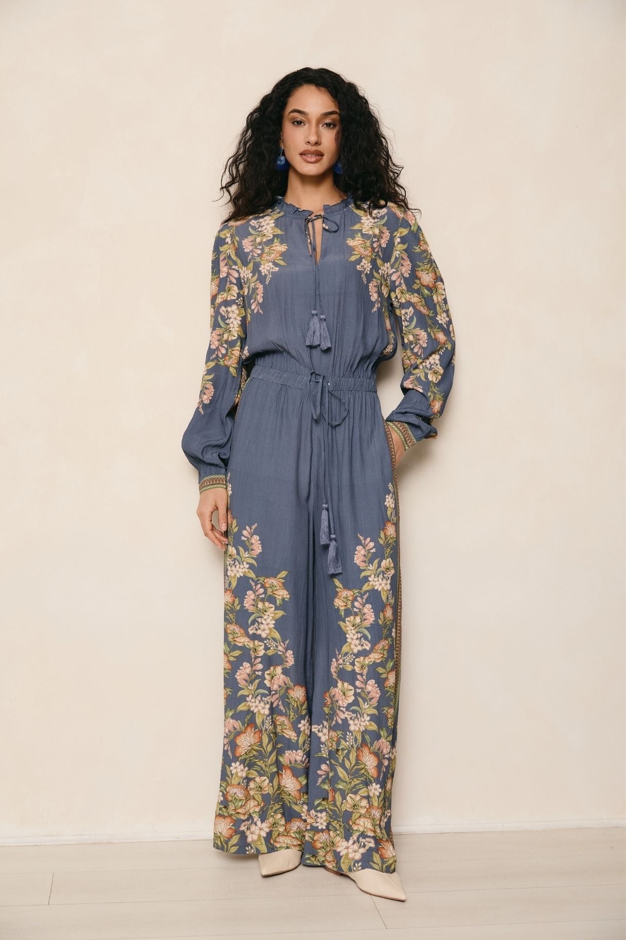 Raishma Studio Blue Hailey Blue Jumpsuit