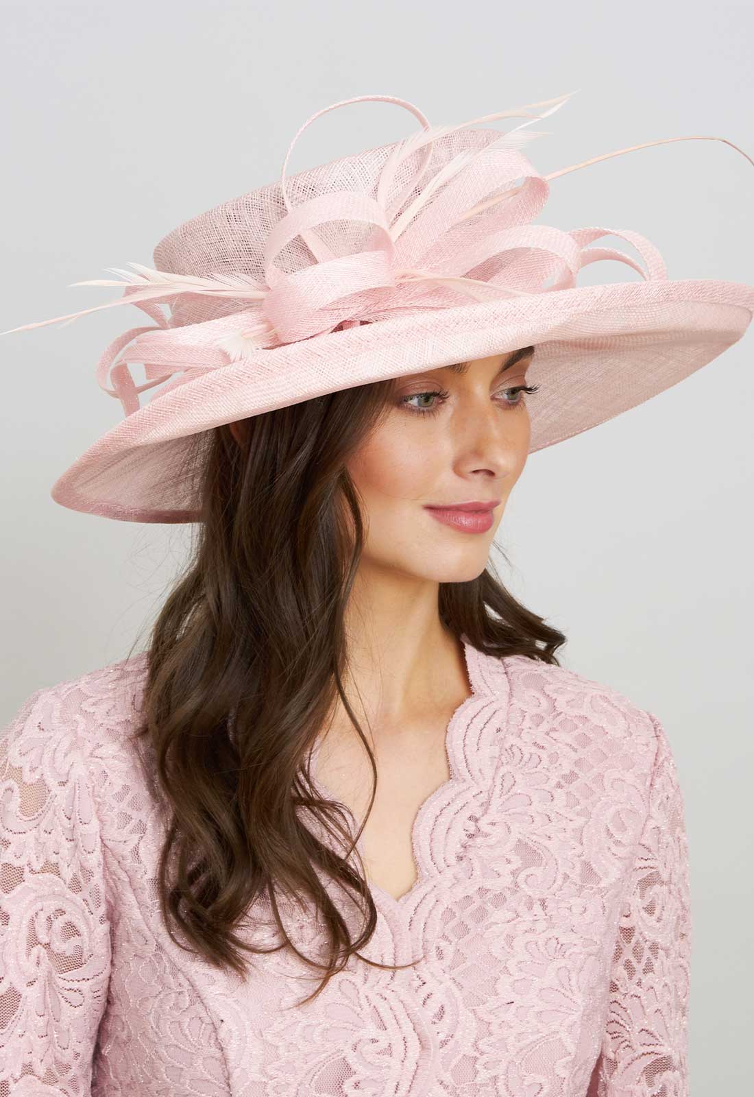 Gina Bacconi Blush Wide Brimmed Hat