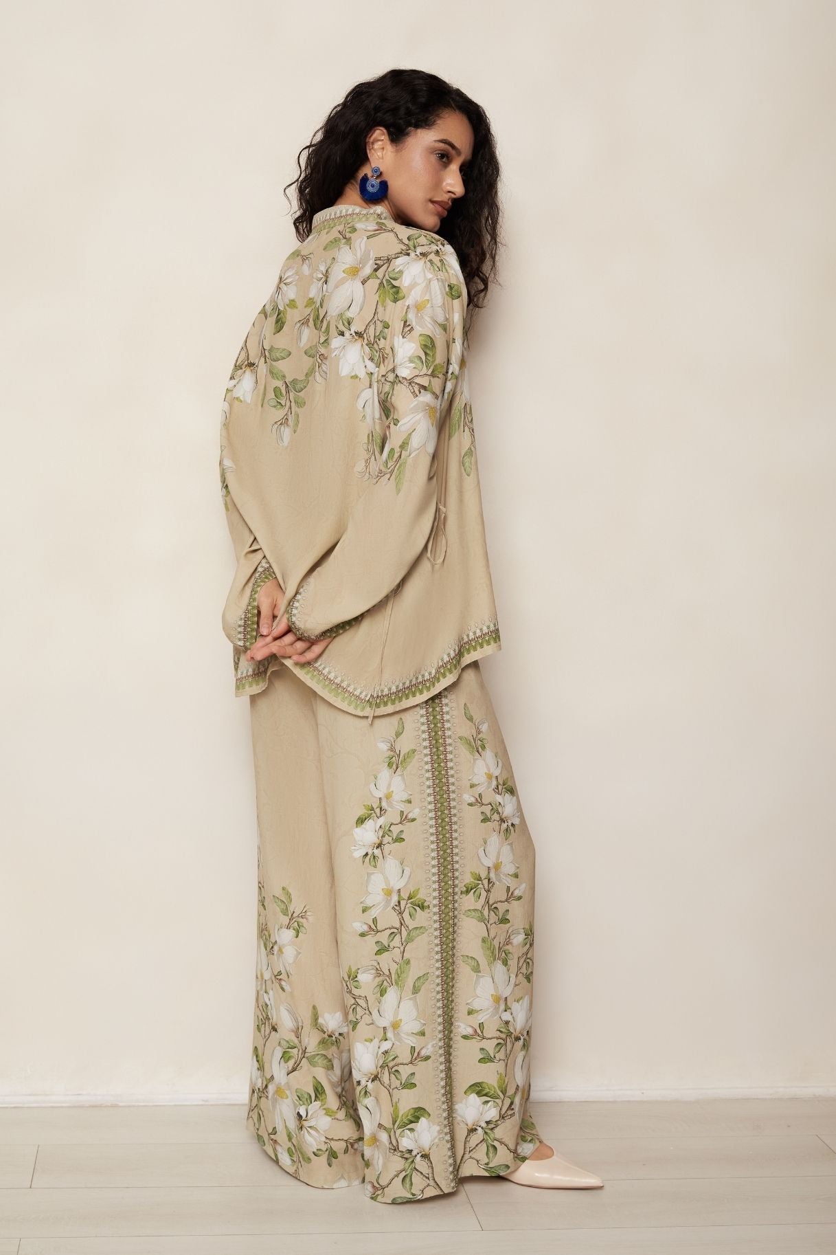 Raishma Studio Blue Hilda Biscuit Shirt