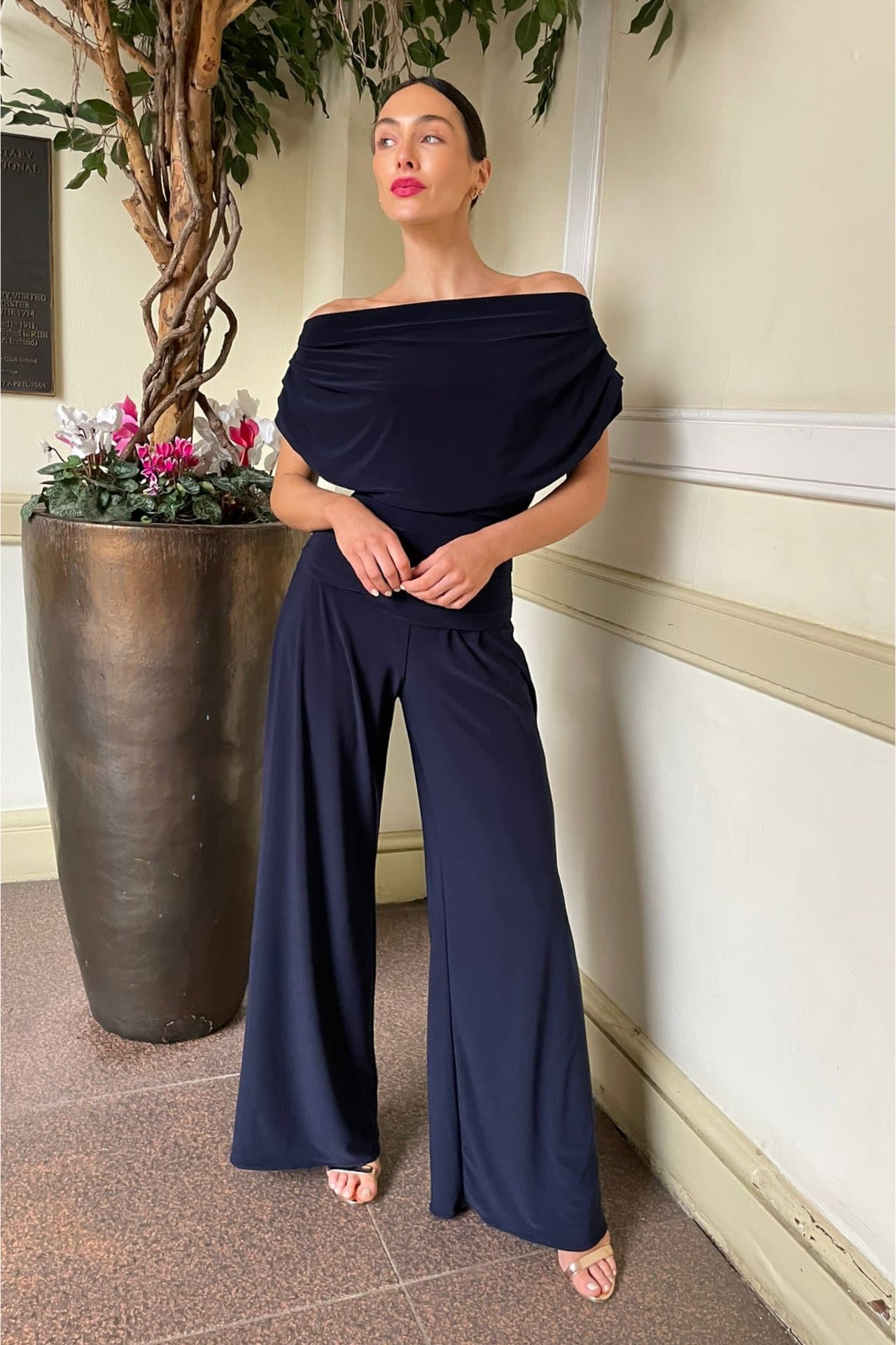 Atom Label Navy Carbon Jumpsuit