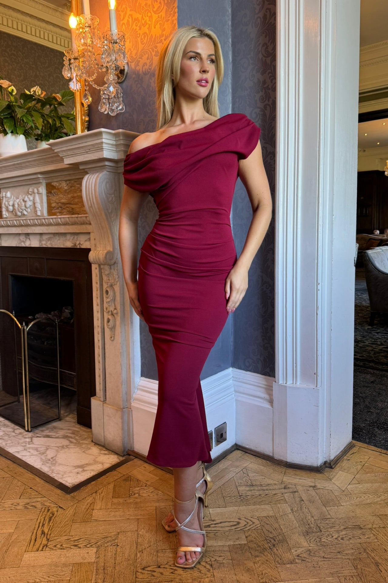 Atom Label Wine Mercury Cocktail Dress