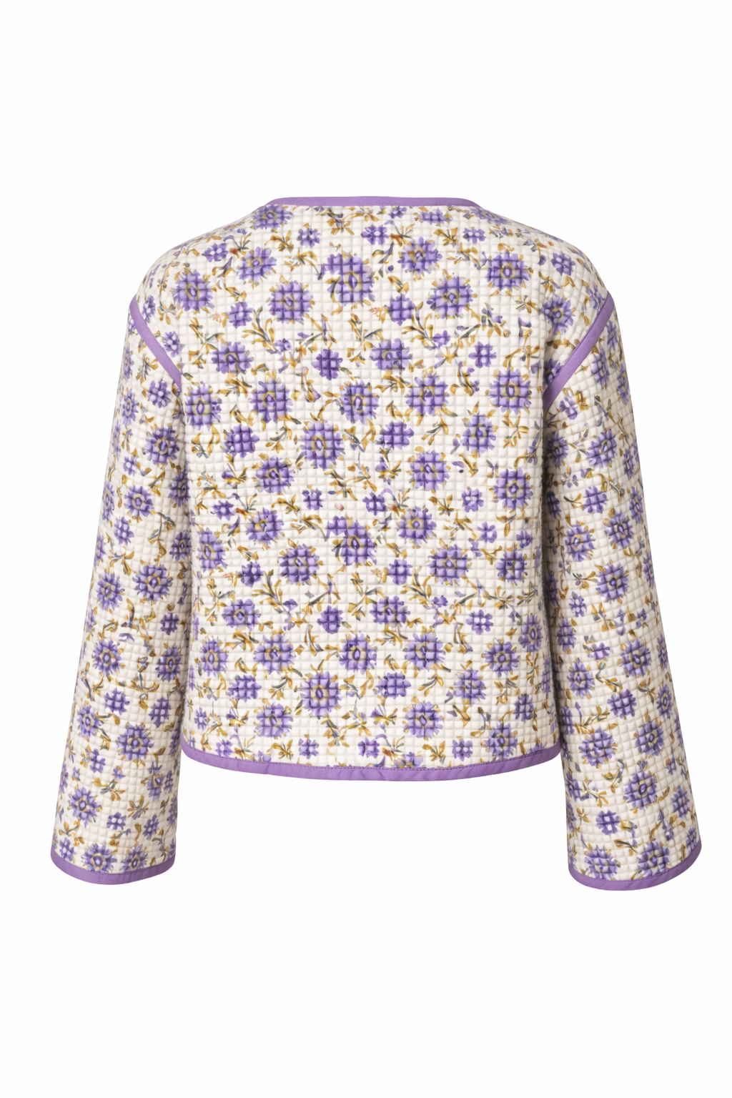 Soul Of Sita Peony Woodblock Print Cotton Jacket - Reversible
