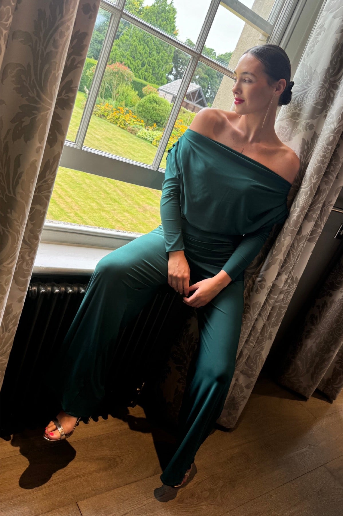 Atom Label Forest Green Carbon Jumpsuit