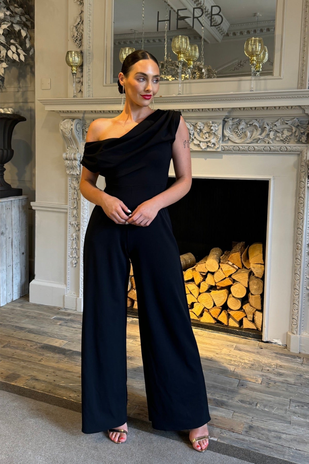Atom Label Black Venice Jumpsuit