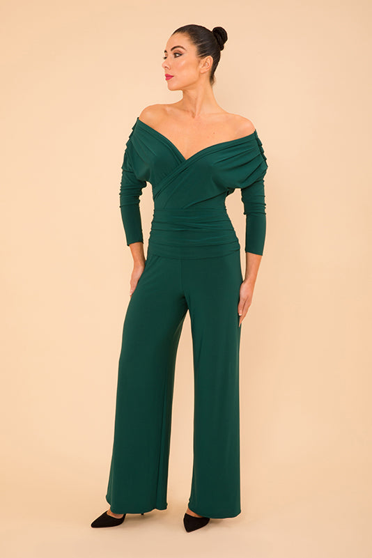 Atom Label Forest Green Valencia Jumpsuit
