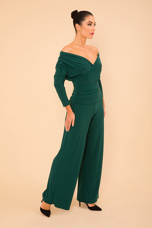 Atom Label Forest Green Valencia Jumpsuit