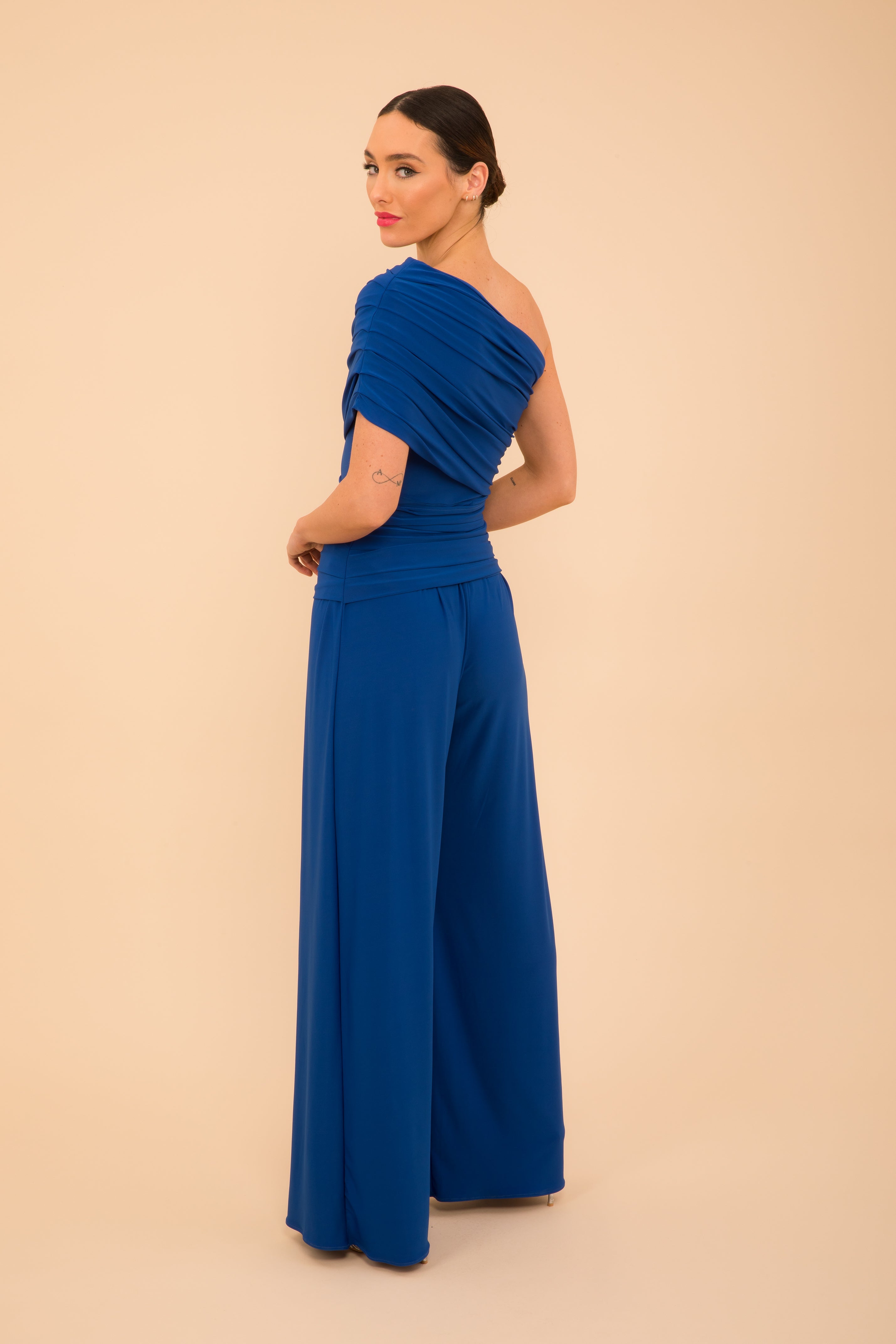 Atom Label Cobalt Ss26 Rhodium Jumpsuit