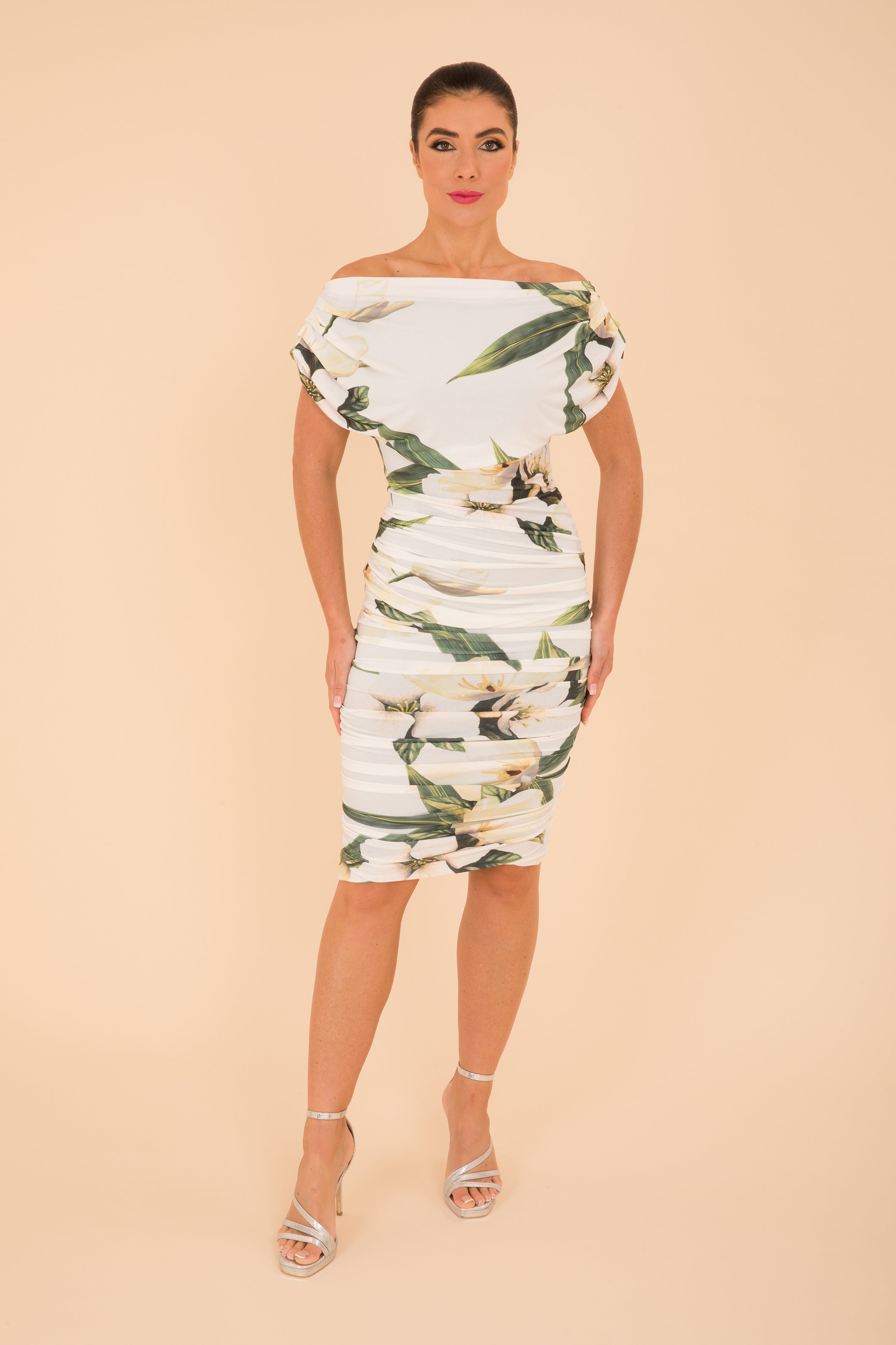 Atom Label Ivory Floral Oxygen Dress