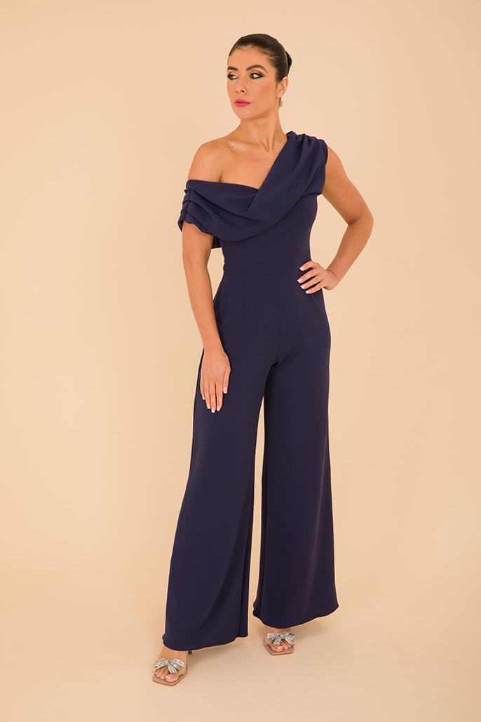 Atom Label Navy Venice Jumpsuit
