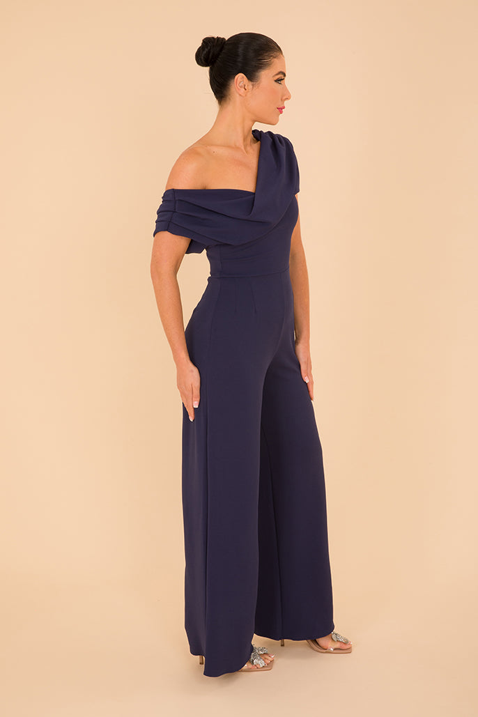 Atom Label Navy Venice Jumpsuit