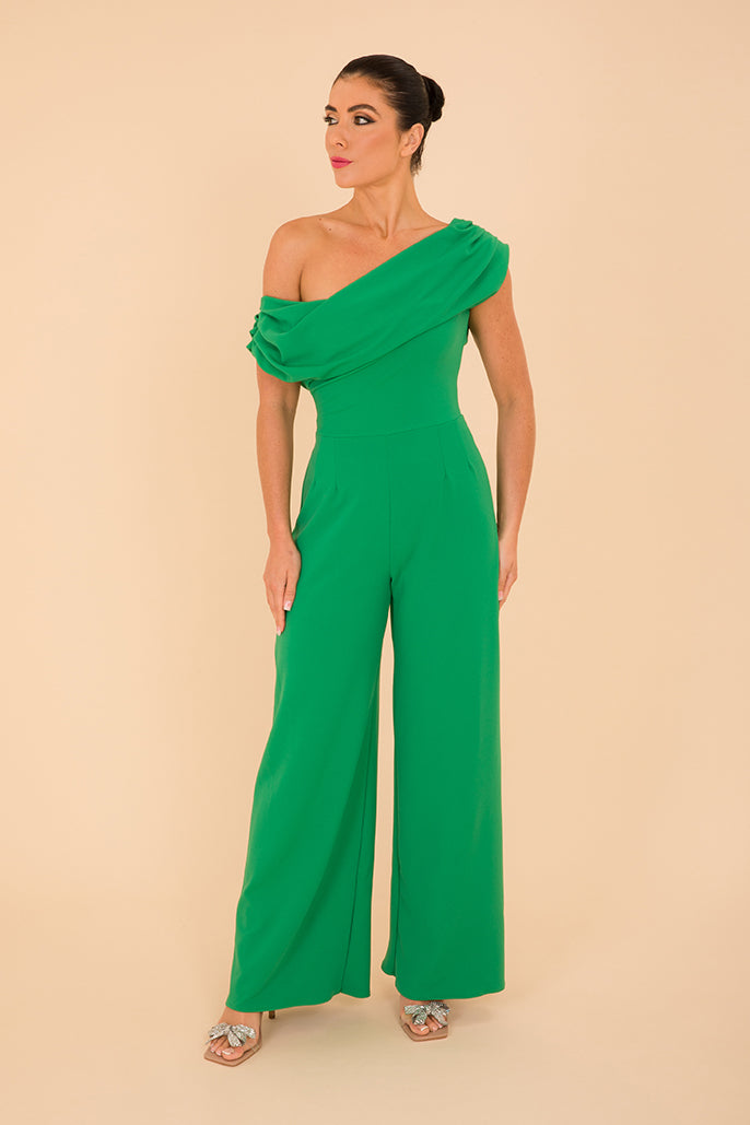 Venice jumpsuit in emerald green