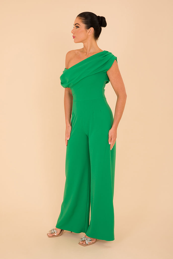 Venice jumpsuit in emerald green