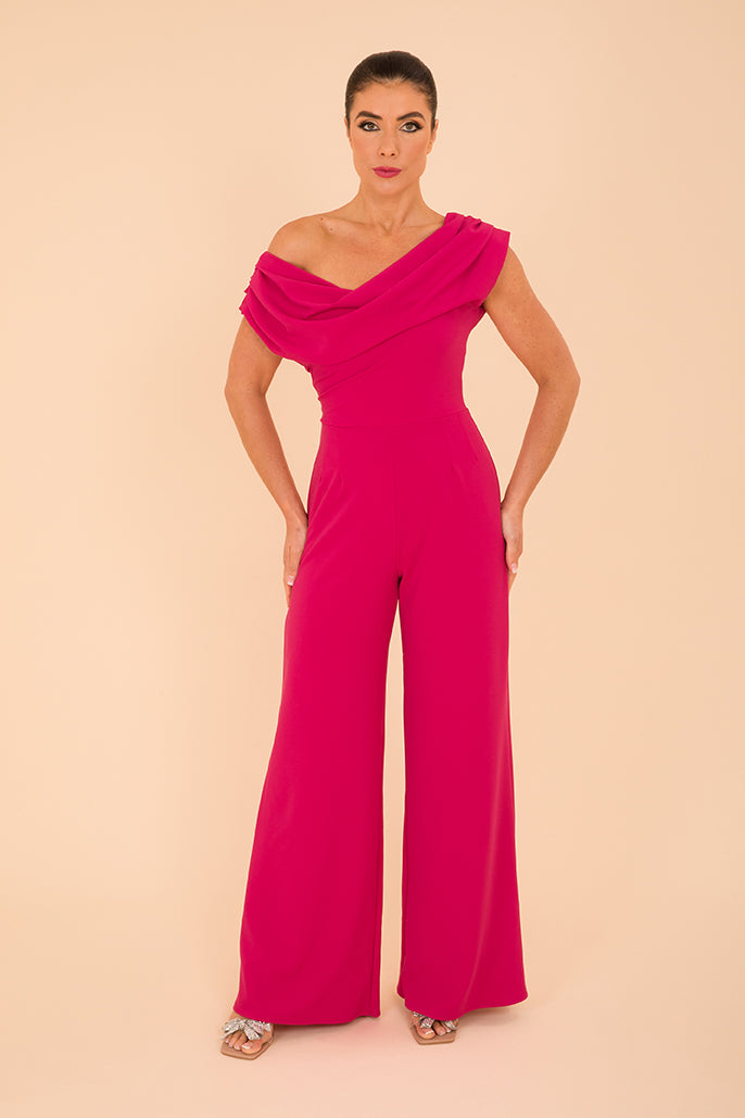 Venice jumpsuit in cerise pink