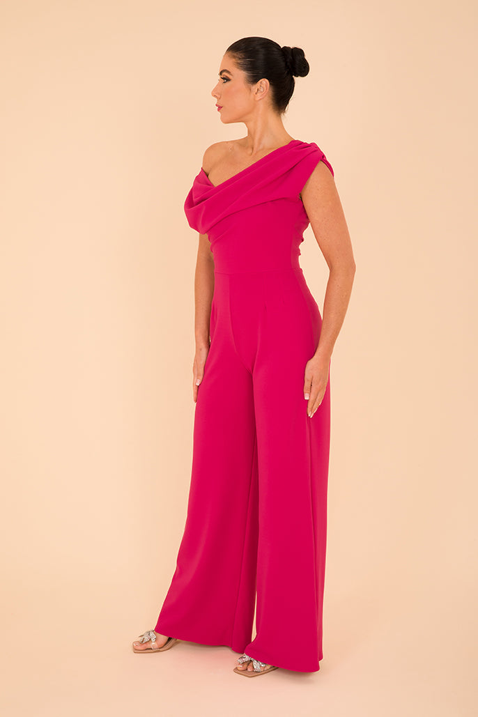 Venice jumpsuit in cerise pink