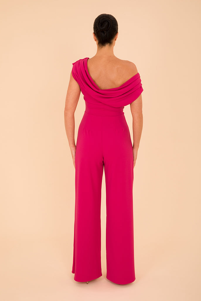 Venice jumpsuit in cerise pink