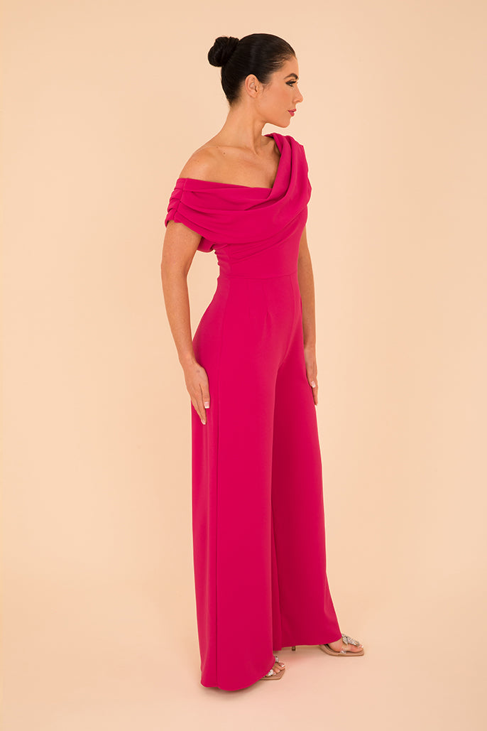 Venice jumpsuit in cerise pink