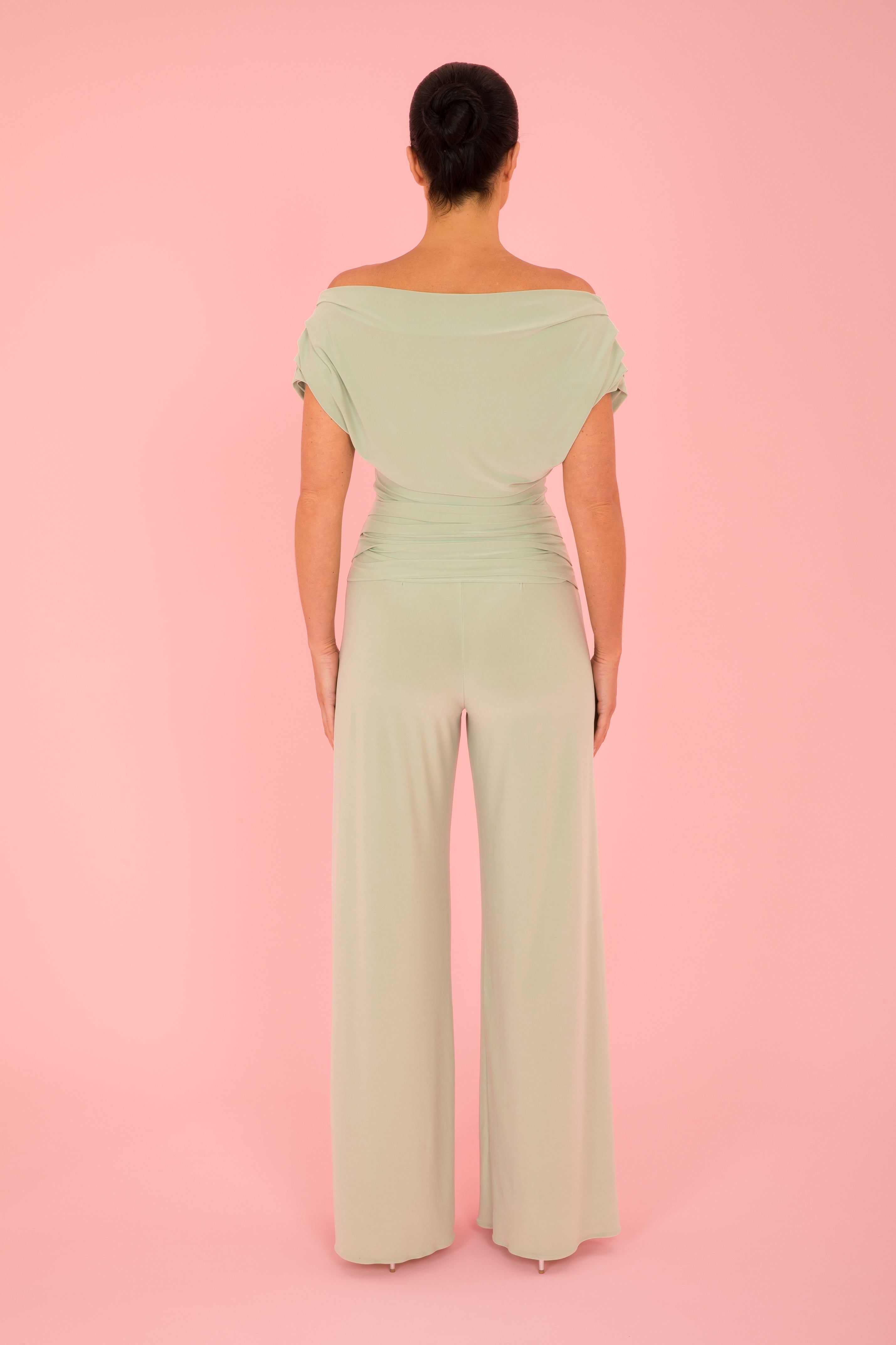 Atom Label Sage Green Carbon Jumpsuit