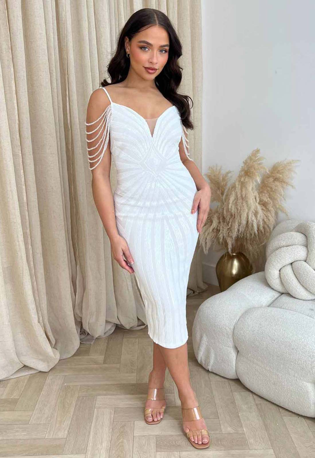 Nazz Collection White Promise Cocktail Dress Nazz Collection White Promise Cocktail Dress