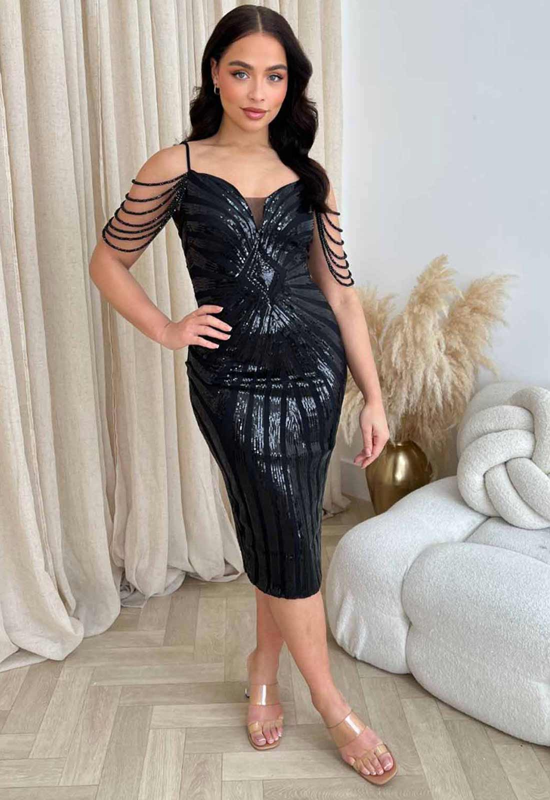 Nazz Collection Black Promise Cocktail Dress