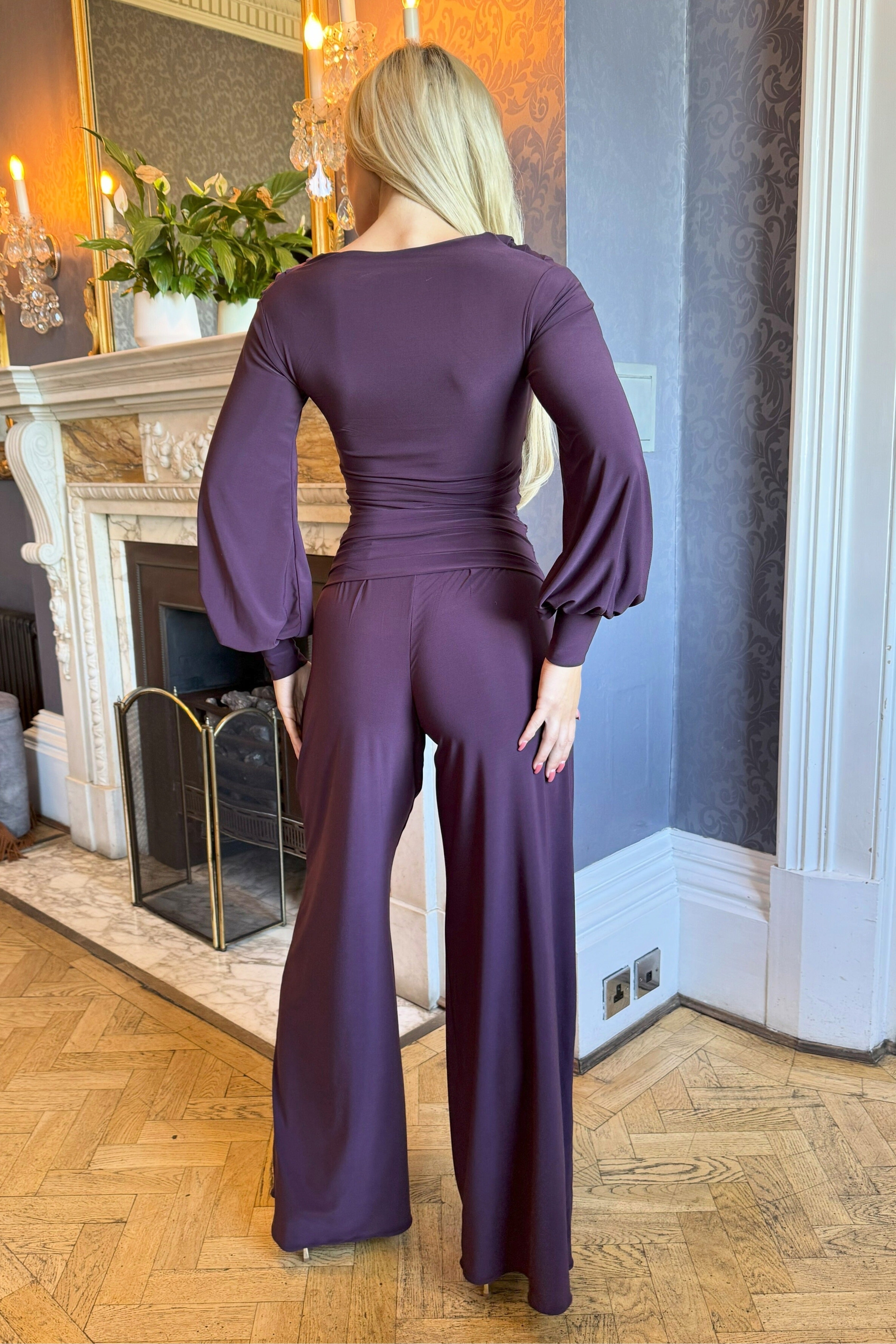 Atom label Black Indium Bell Sleeve Jumpsuit