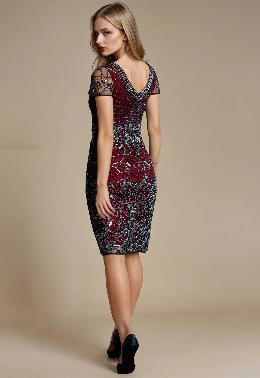 Jywal London Red Sylvia Gatsby Dress