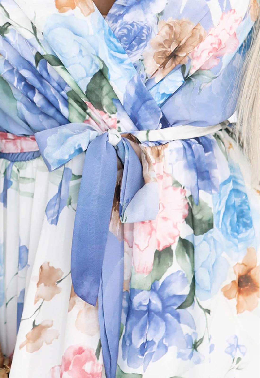 LBD Exclusive Blue Summer Vibes Floral Maxi Dress