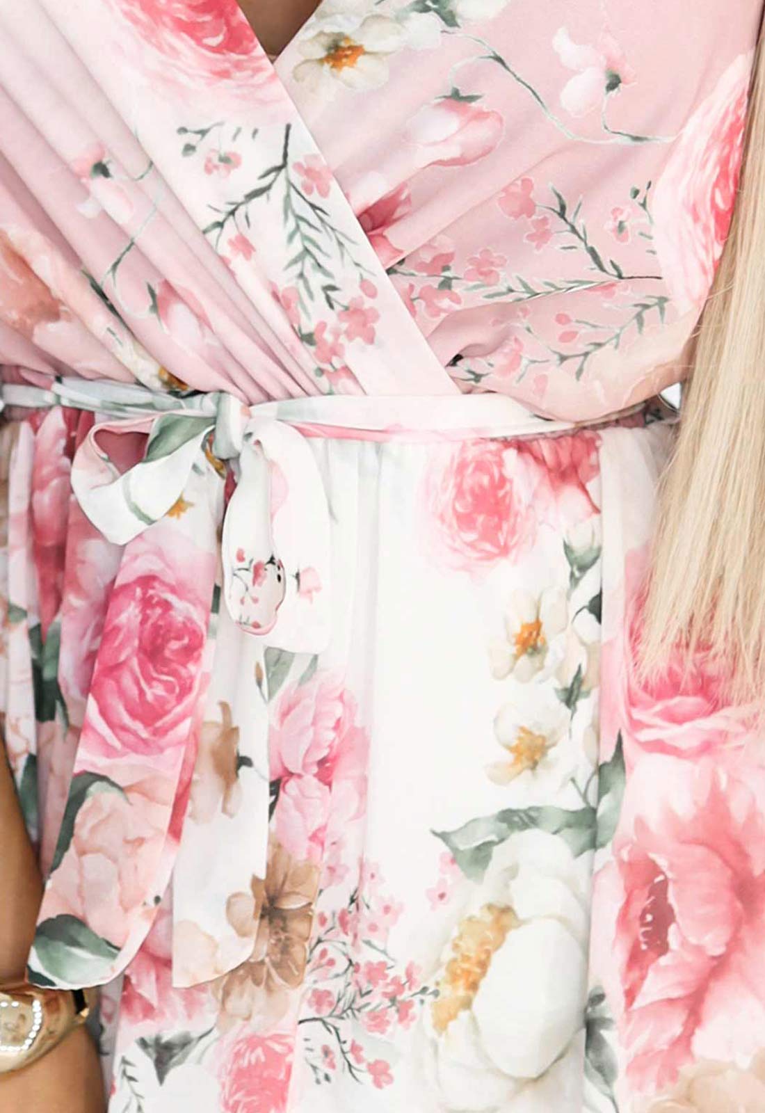 LBD Exclusive Pink Summer Party Floral Maxi Dress