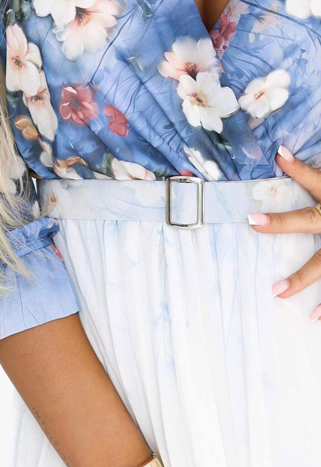 LBD Exclusive Summer Bluebell Print Dress