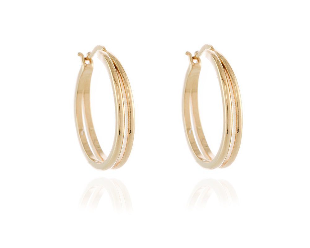 Cachet London Lana 25mm Gold Hoop Earrings