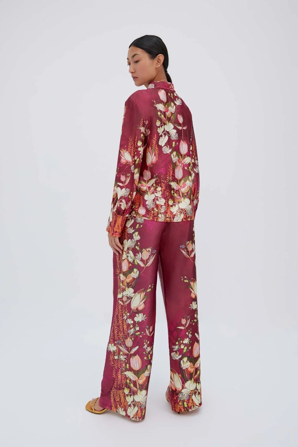 Raishma Studio Burgundy Lauren Shirt
