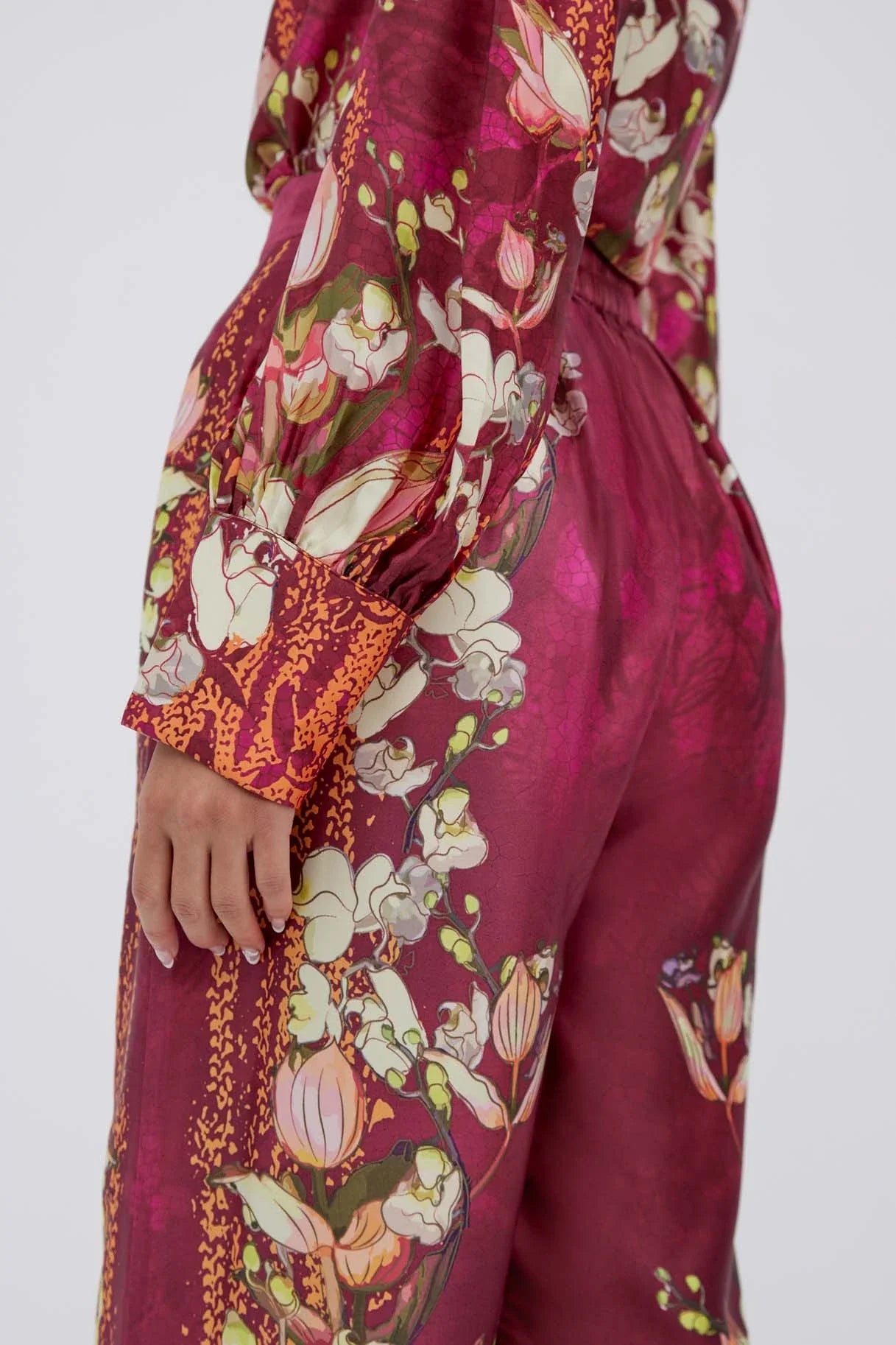Raishma Studio Burgundy Lauren Trousers