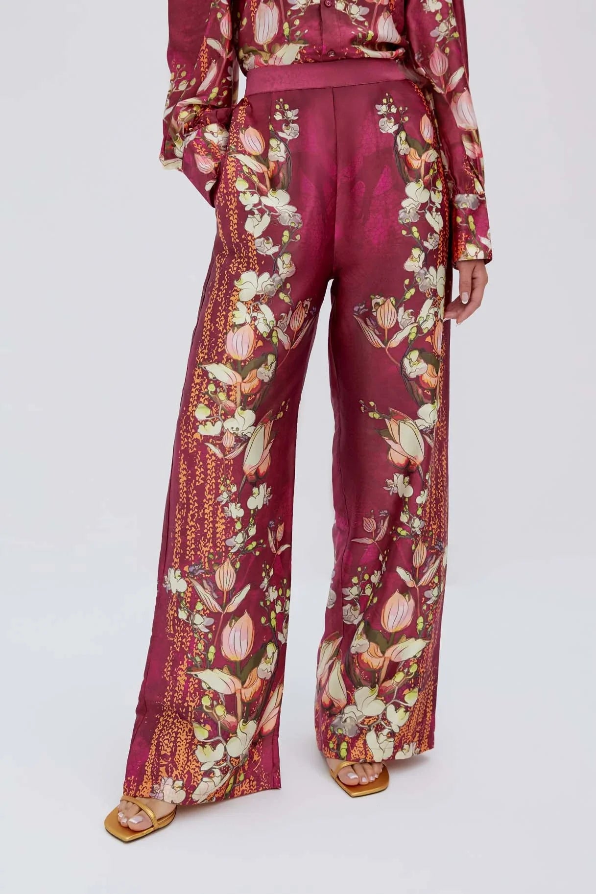 Raishma Studio Burgundy Lauren Trousers