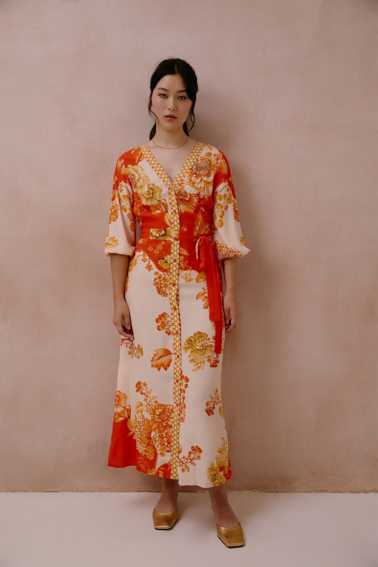 Raishma Studio Orange Michaela Dress