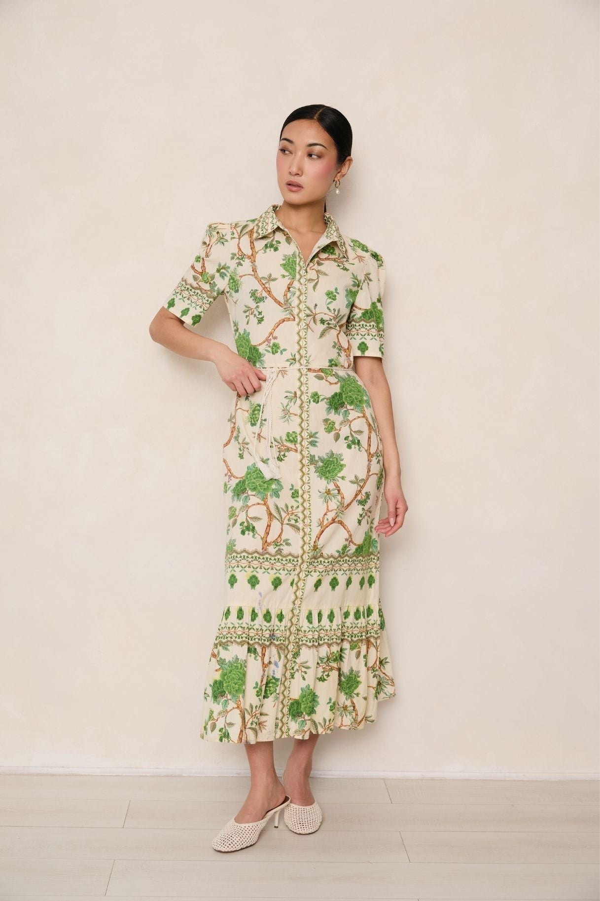 Raishma Studio Green Miranda Green Dress