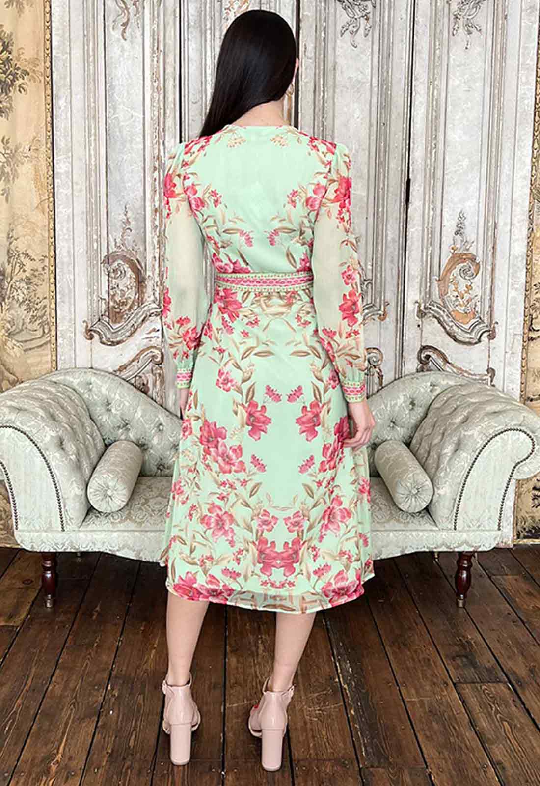Raishma Studio Mint Naomi Print Dress