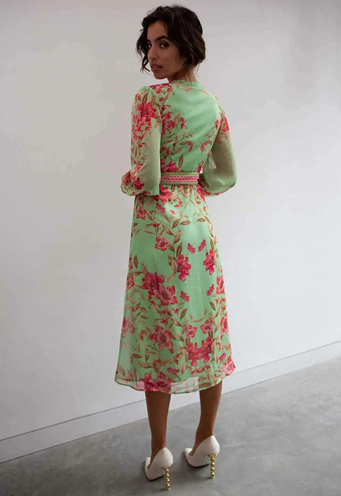 Raishma Studio Mint Naomi Print Dress