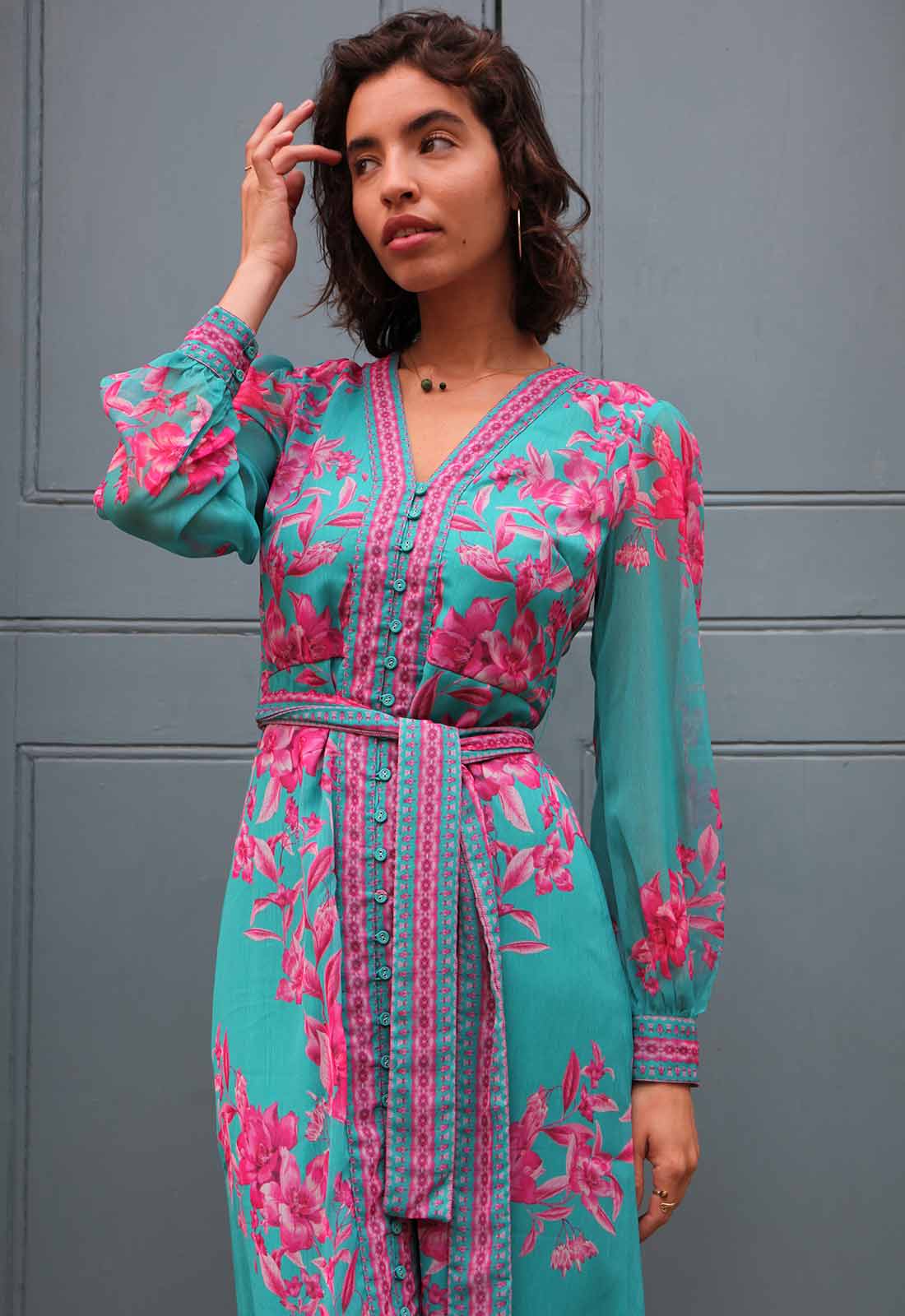 Raishma Studio Blue Naomi Dress