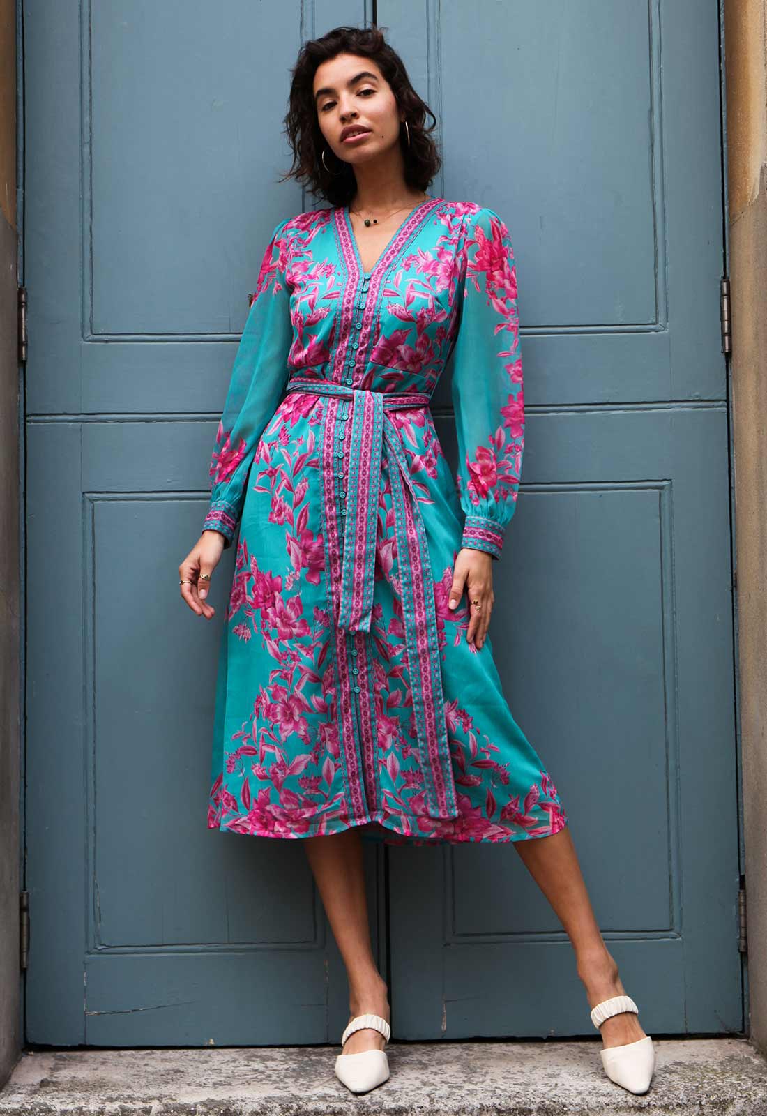 Raishma Studio Blue Naomi Dress